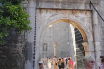 One of the gates to enter Dubrovnik.