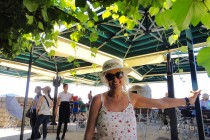 Hot walk around the wall of Dubrovnik.