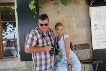 Clowning around in Dubrovnik.