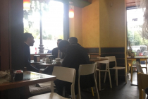 We got to the meeting a little early so went for a coffee at a nearby Cafe, when we went in the were two groups of witnesses having studies before the meeting.