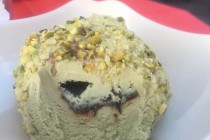 Local dolce of Pizzo, Tartufo, this one is Pistachio and Chocolate. YUM!