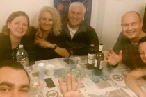 Dinner at our place.