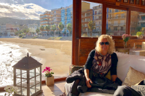 Rosso Gambero on the beach