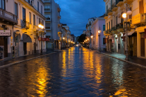 Our street at night.